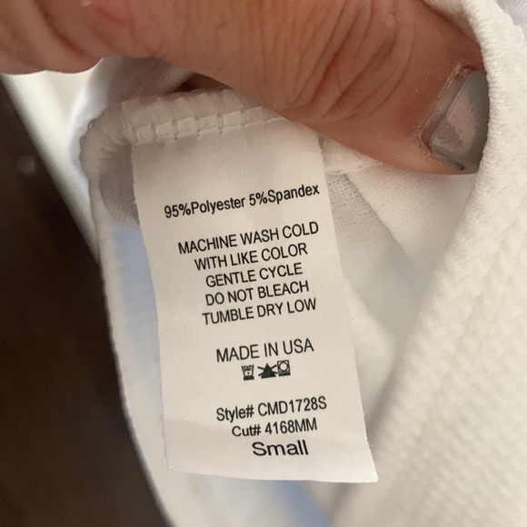 Pinkblush White Waffle Knit Off Shoulder Ruched Maternity Dress - Picture 10 of 12